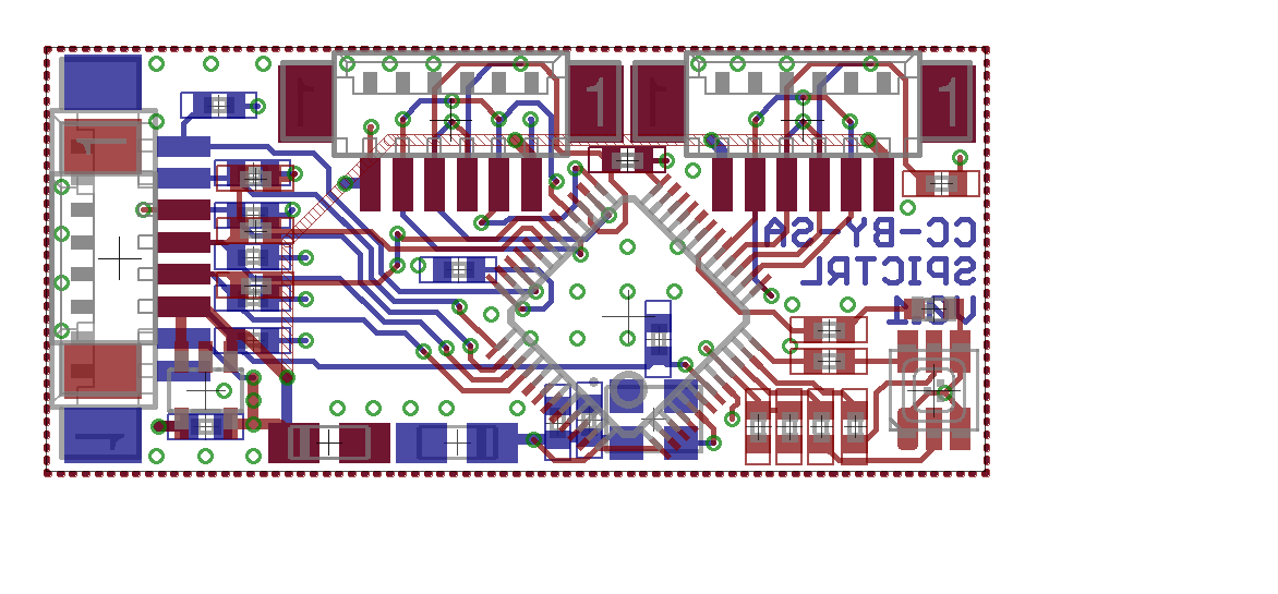 SPI controller board, using the STM32